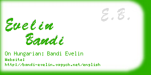 evelin bandi business card